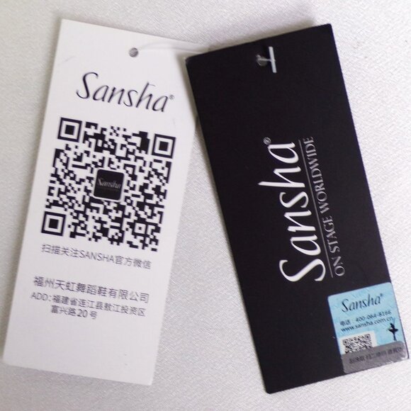 SANSHA SKAZZ 9M black split-sole ballet/exercise sneakers suede/canvas uppers - Picture 14 of 16